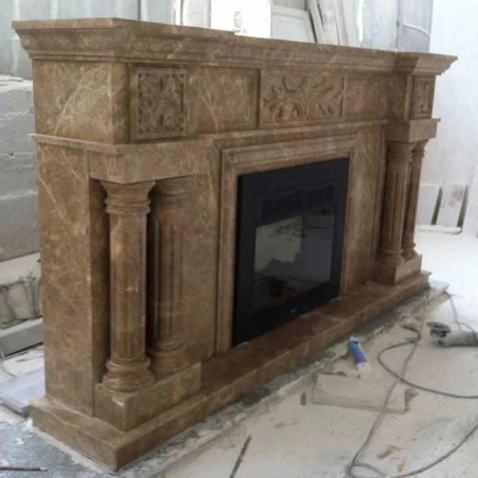 Prefab Rainforest Green Marble Fireplace Surround Buy Marble