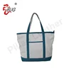 2018 new arrival blue blank canvas tote bags / canvas handbags / shopping bag manufacture