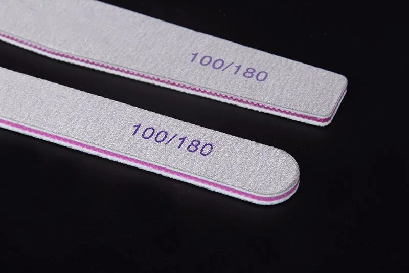 Customized Logo Wholesale Durable Bulk Nail File Double Side Grey 80