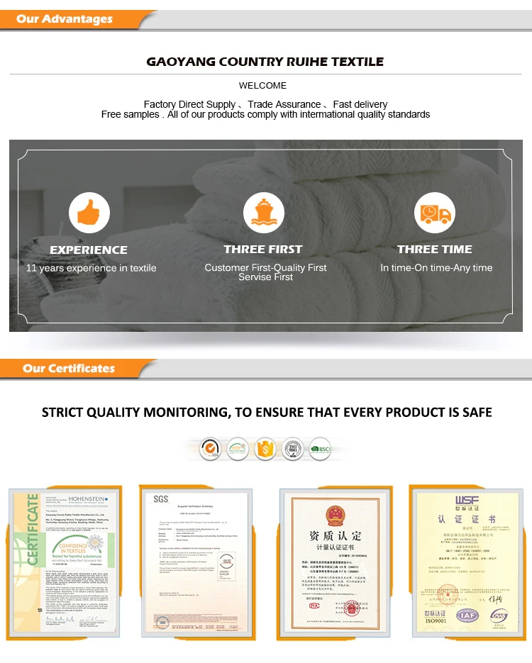 China manufacturer high quality cheap 100% cotton face wash towel