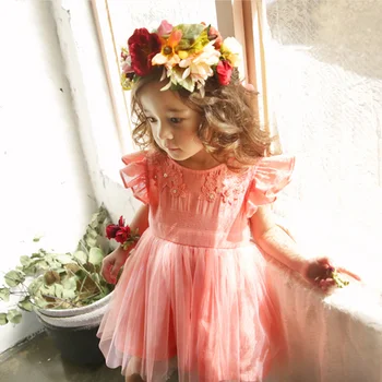 vestido flor de menina