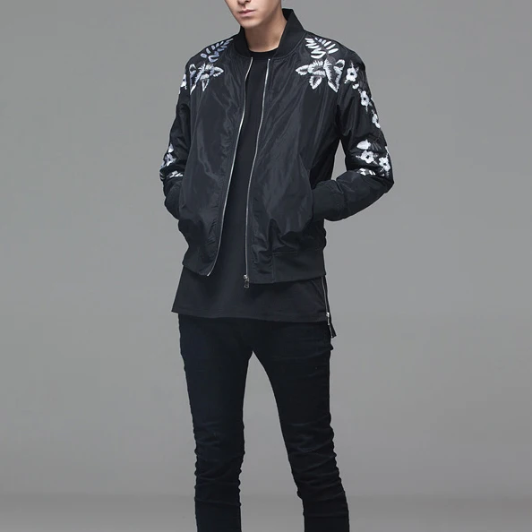 Custom Printed 100 Polyester Slim Fit Men Bomber Waterproof Winter