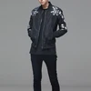 Custom Printed 100% Polyester Slim Fit Men Bomber Waterproof Winter Jacket With Elastic Ribbon