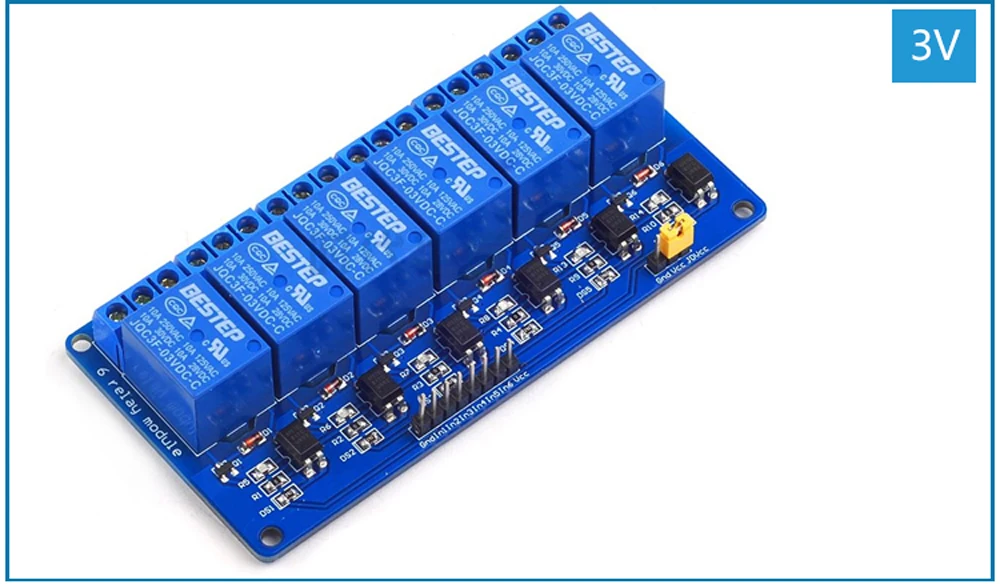 6 Channel Relay Module with Fotoaccoppiatore 12V Isolation