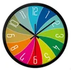 colorful dial printing metal native all decor clock