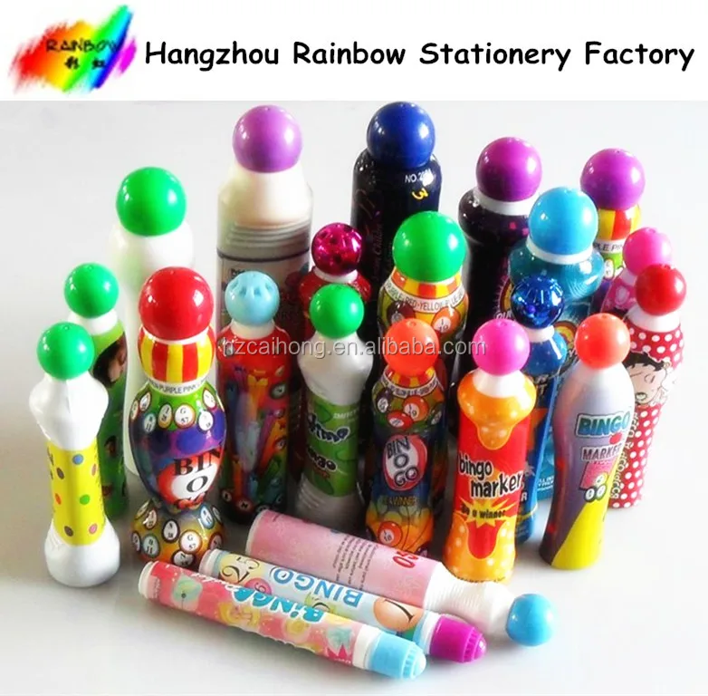 Best selling 40ml hangzhou rainbow Bingo marker pen for bingo blower machine