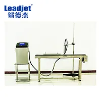 Leadjet V380 industrial inkjet printer type mfg and date coding packing plastic cover printing machine