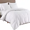 All Season Stripe White 100% Egyptian Cotton Shell Microfiber Down Comforter