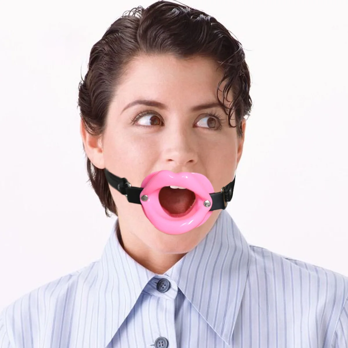 anal hook on an open mouth gag toy