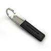 Spring hook simple keychain custom logo leather PU key ring