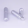 Double Round Shaped 5ml Travel Aluminum Spray Atomizer Empty Parfum Bottle Refillable Aluminum Perfume Atomizer