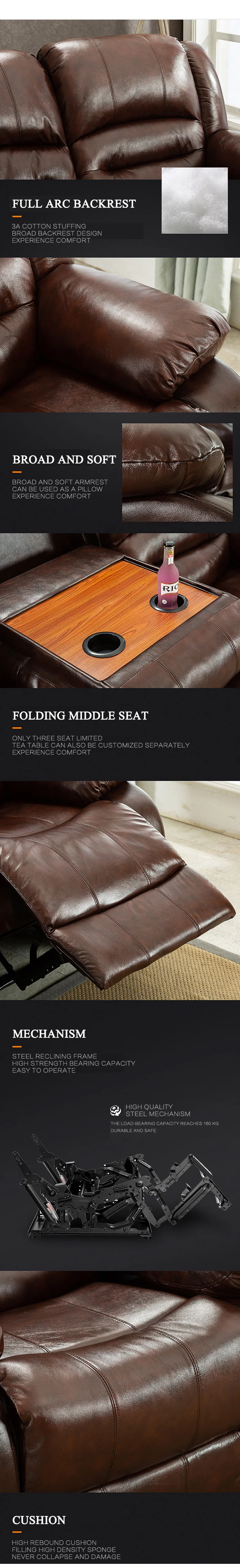 nitaly leather recliner sofa