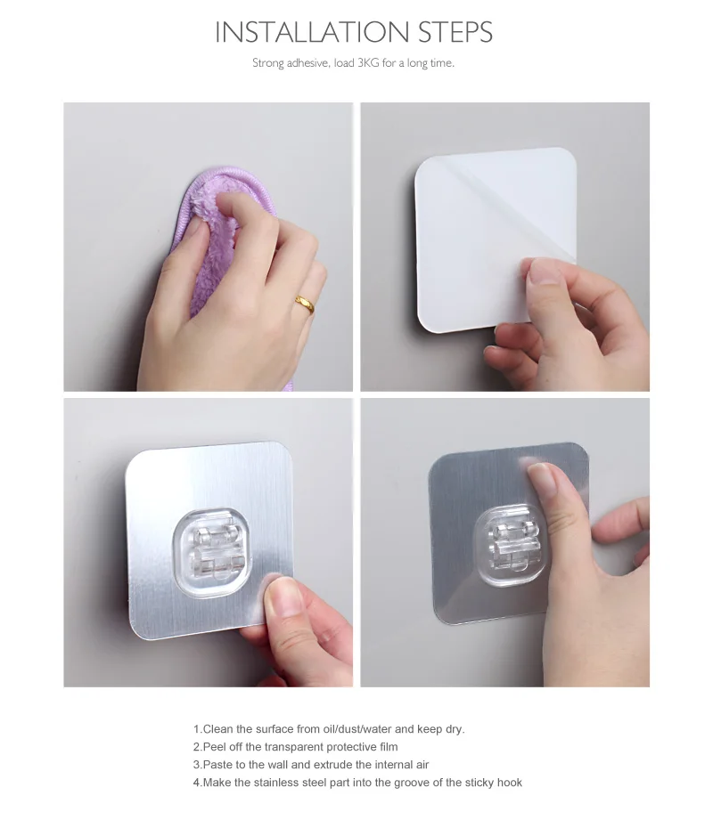 Stainless Steel Corner Soap Holder Wall Stick Soap Tray Holder For