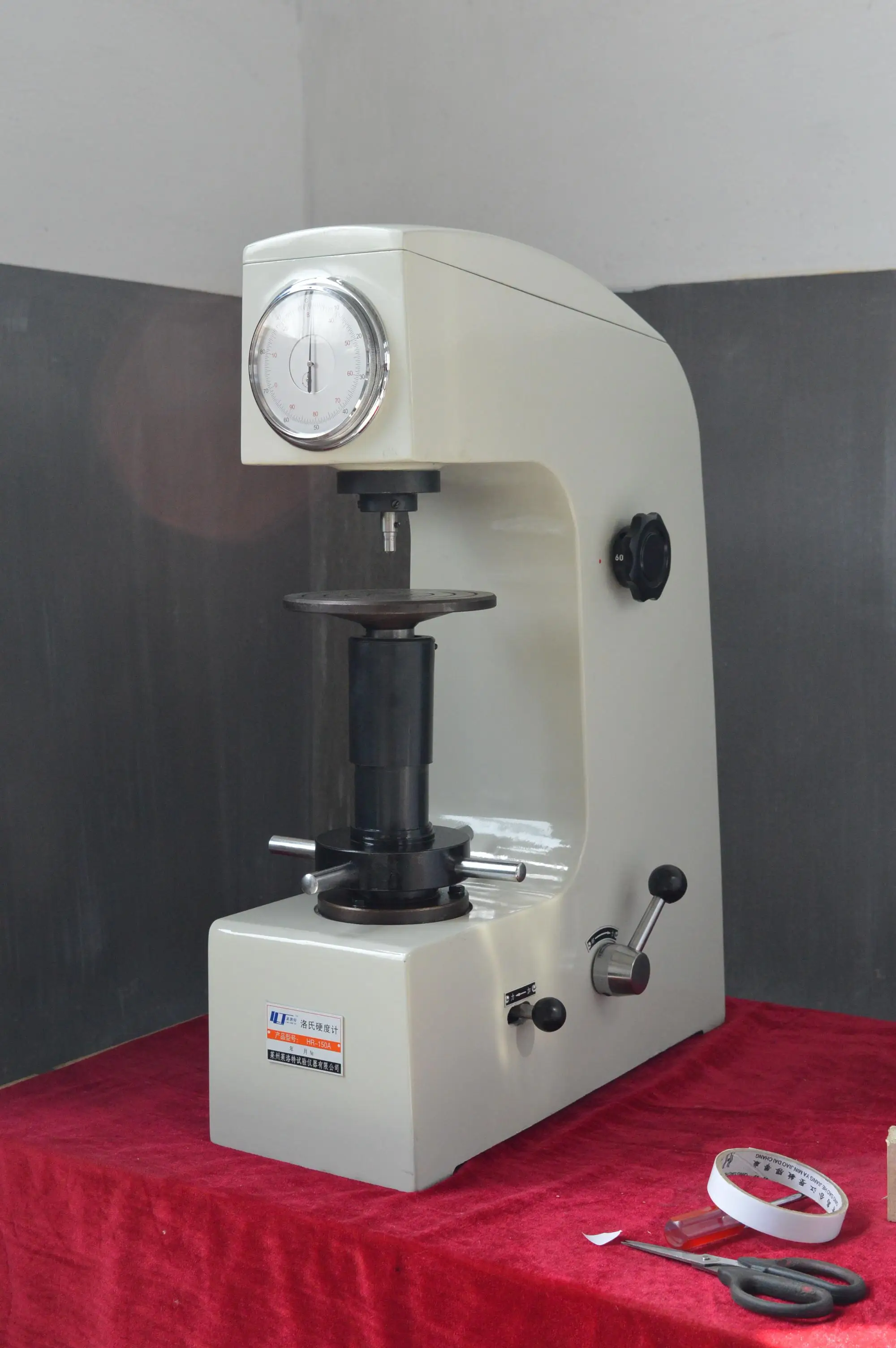 benchtop hr150a manual rockwell hardness tester machine hra, hrb