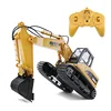 Alloy version of Chinese huina 2.4g radio-controlled truck excavator toy