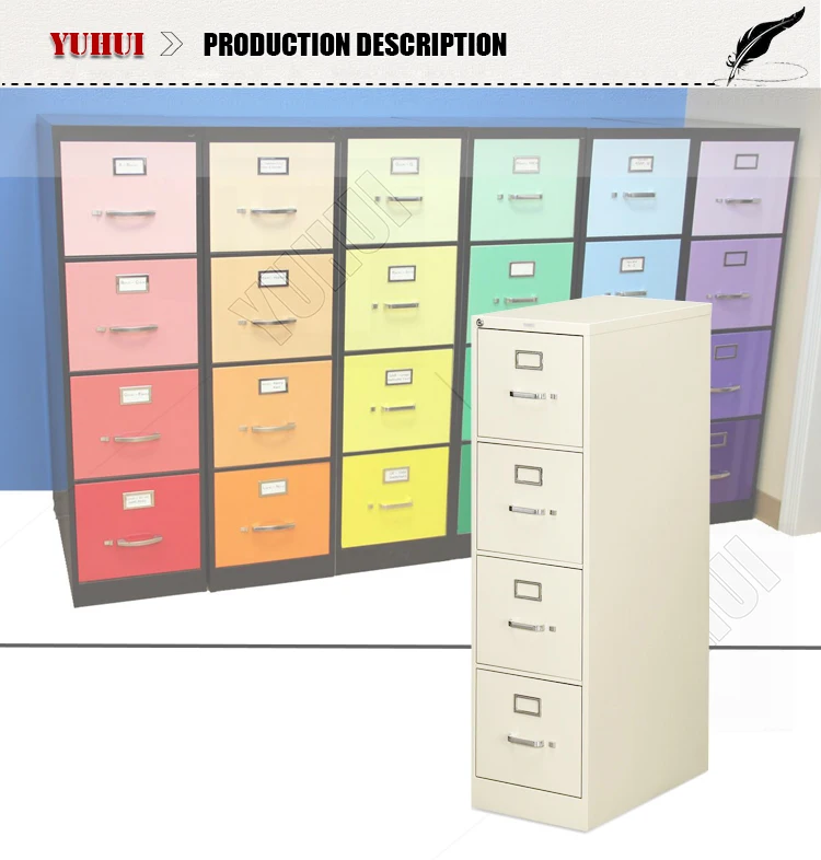 Colorful File Cabinets 4 Drawer Metal Filing Cabinet Used ...