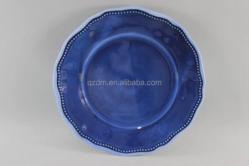 Irregularity Side Plastic Plate Melamine Dishes Top grade