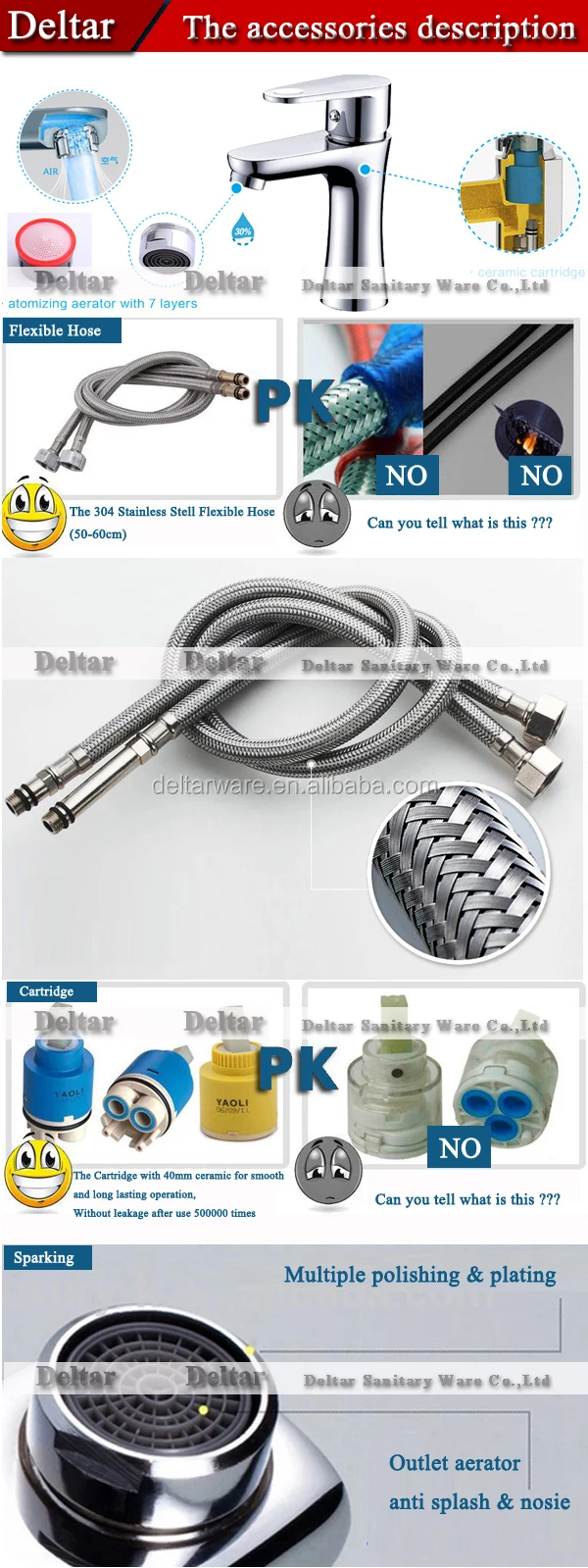 Kaiping Upc Faucet Parts,Golden Waterfall Faucet,Brass Bathroom Taps