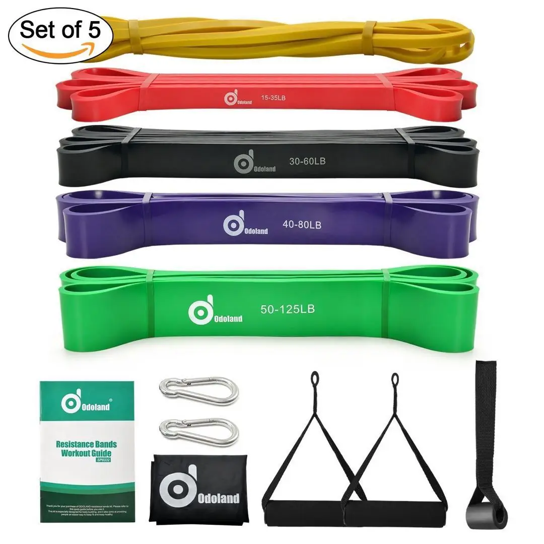 Elastic Workout Resistance Rubber Band Exercise Loop Fitness Bands Set