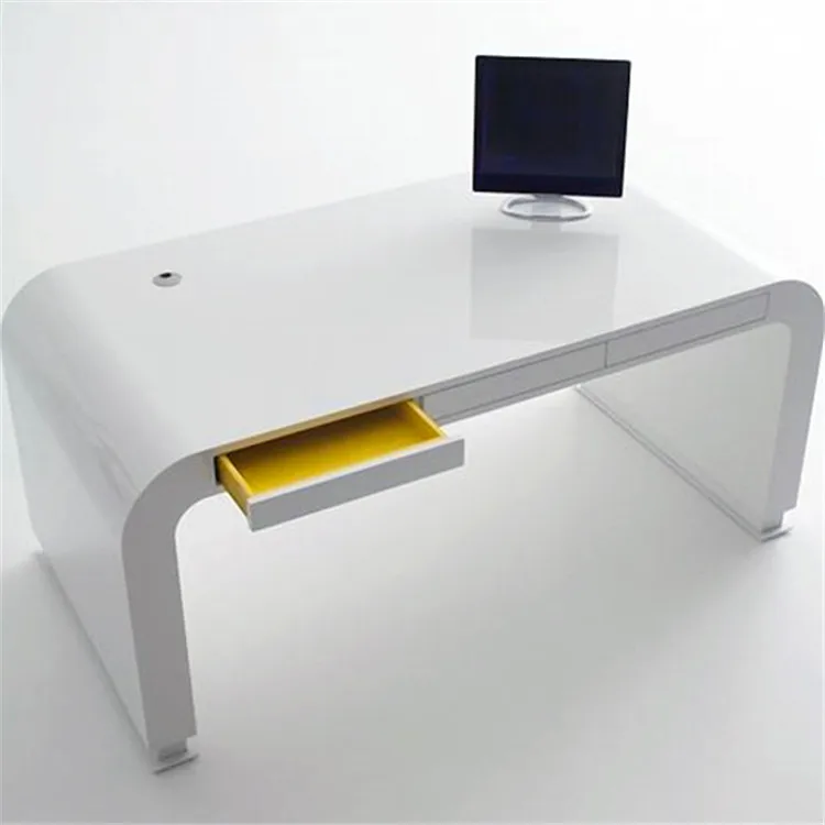 High End Solid Surface Polished Office Computer Desk Buy