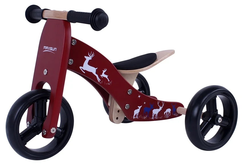 triciclo madera 2 en 1