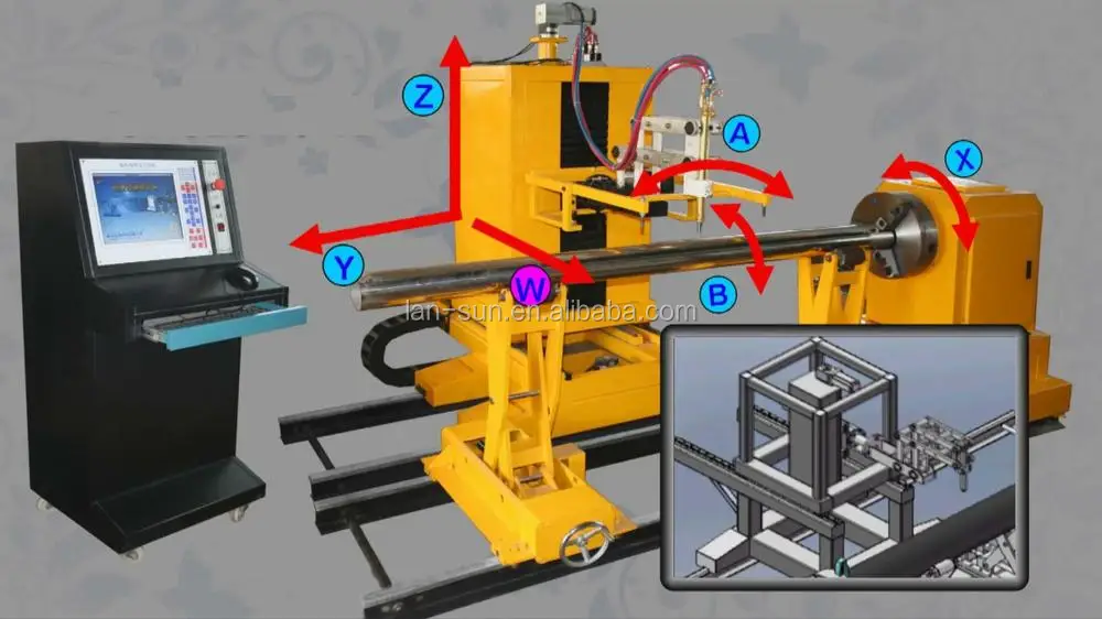 intersection automatic tube cutting machine pipe groove cutting machine pipe cold cutting and bevelling machine
