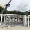 The newest easy install glass wool sandwich panel prefab house in china earthquake container duplex prefabricated with low price
