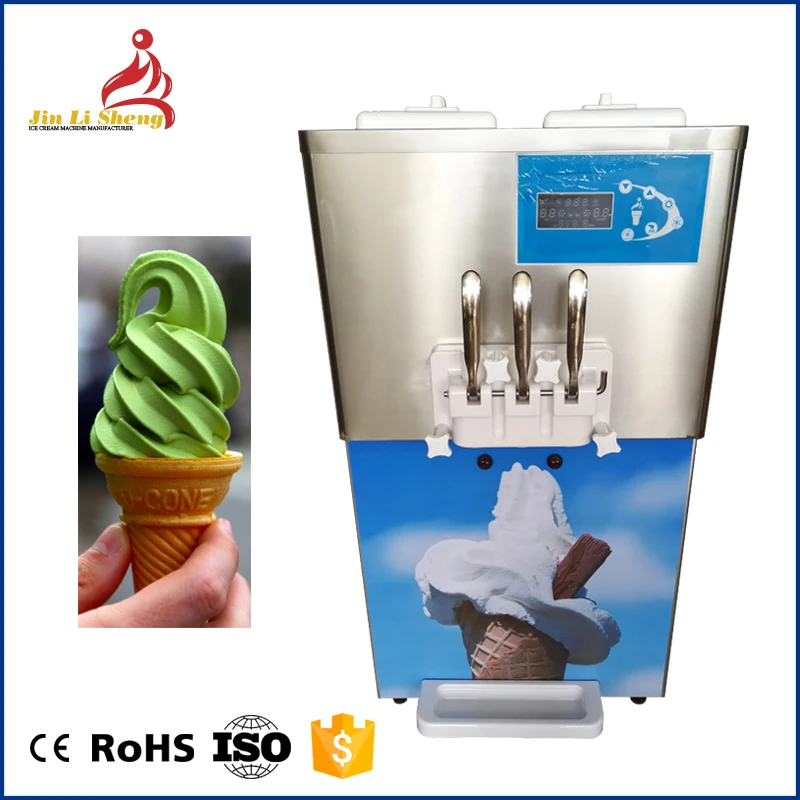 Multi Flavor Commercial Frozen Yogurt Maker Ice Cream Soft Serve