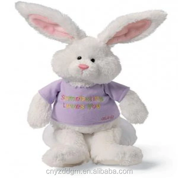 plush grey bunny