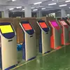 19 inch cold roll steel computer kiosk stands for mall with thermal printer to print ticket