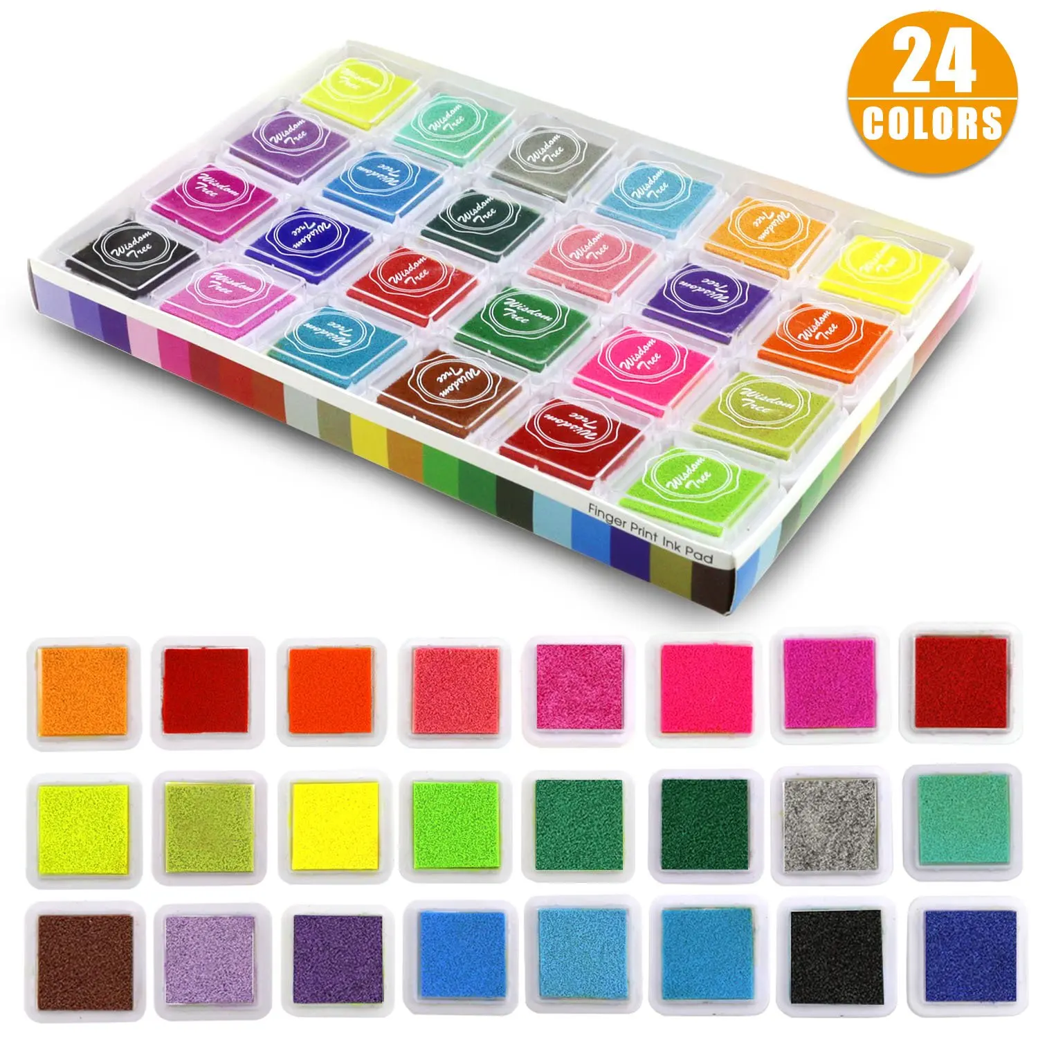 Craft ink pad Stamps ink pad Circle Multipurpose ink pad Colorful ink pad Fingerprint ink pad
