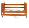 hot sell wood motorized hospital bed with castor