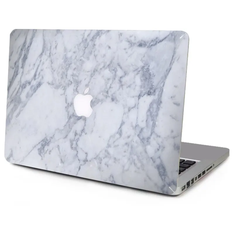Laptop Marmo Bianco Adesivo Decalcomania Stampa 3D Full cover per Macbook Air Pro Retina 