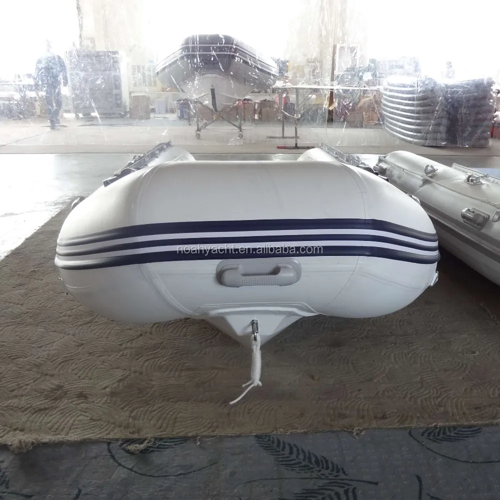 Open Deck Small Fiberglass Hull Rib Inflatable Fishing Boat For Sale