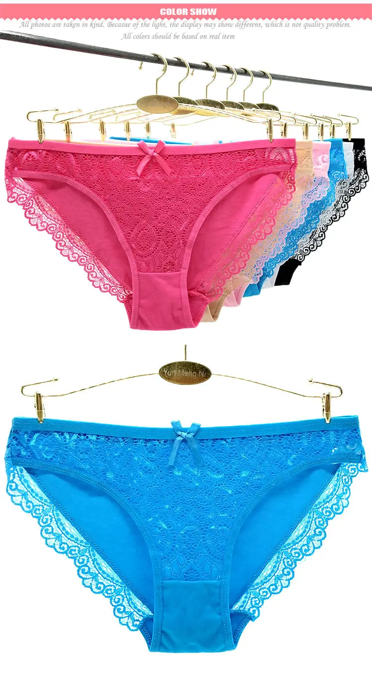 Yun Meng Ni Hot Underwear Transparent Lace Cotton Women Sexy Panties ...