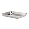 304 430 material Rectangular Thickened Silver Stainless Steel Serving Tray
