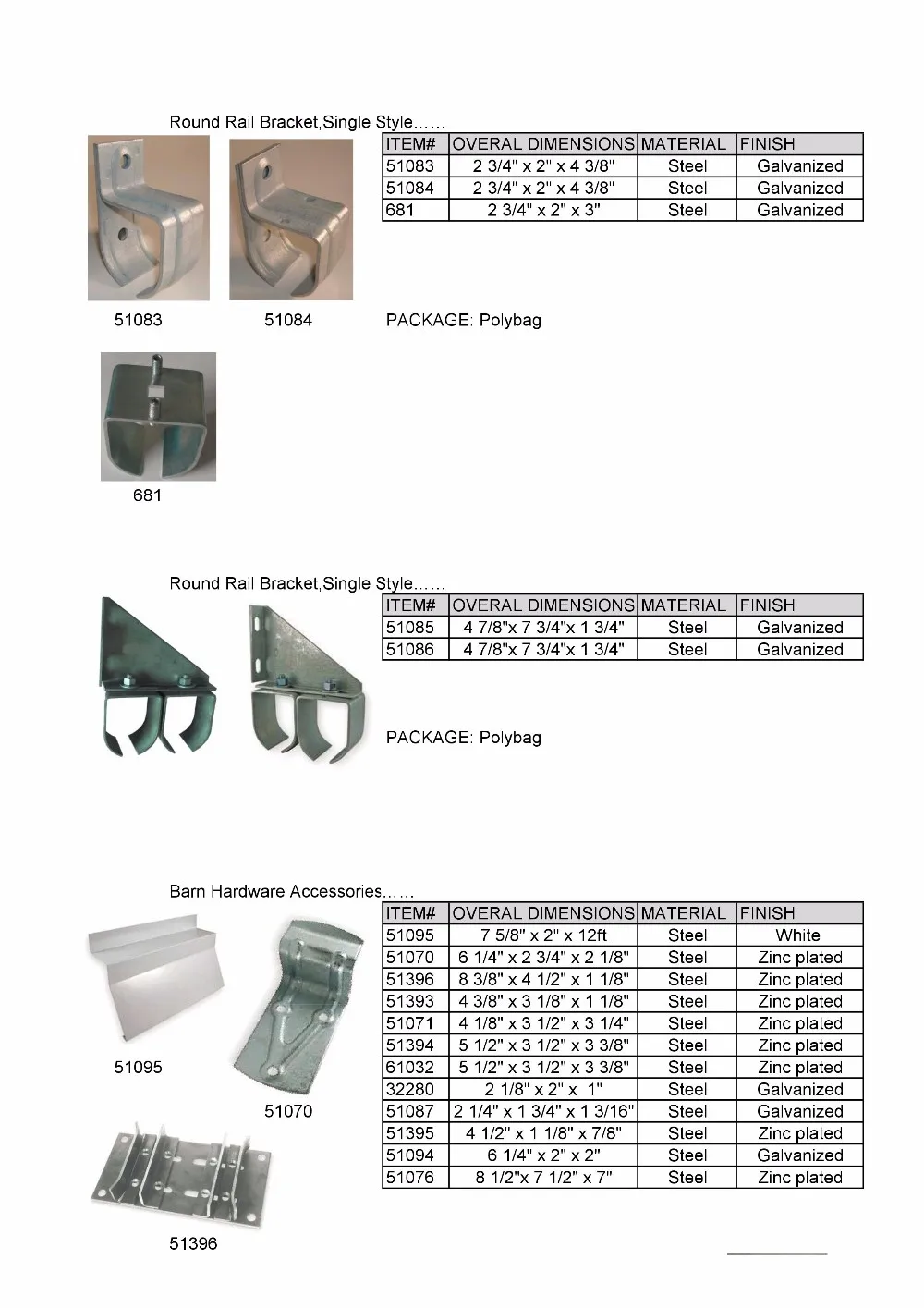 Heavy Duty Box Rail With Flashing For Sliding Garage Barn Door Hardware