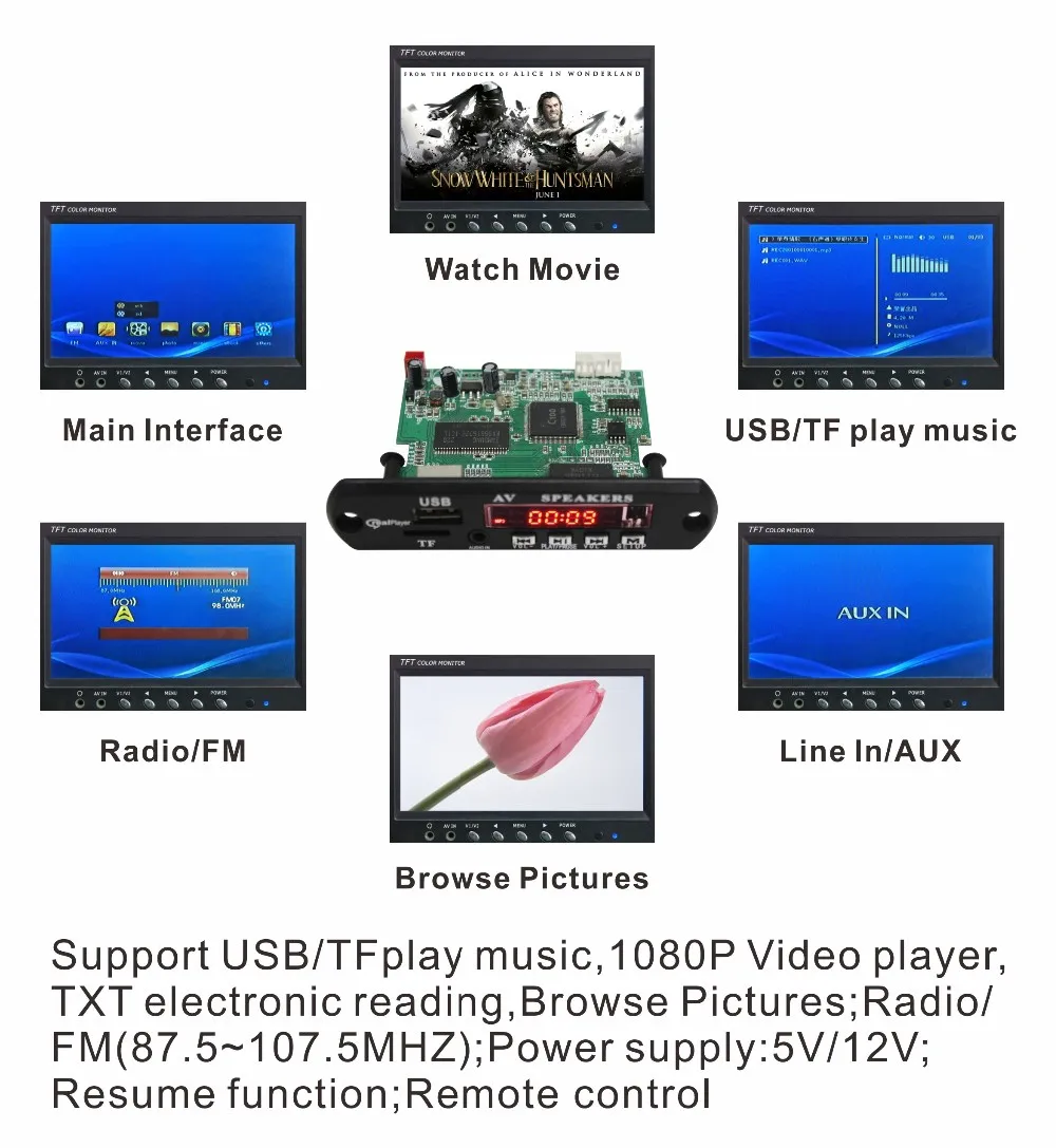 Printed Circuit Board Usb Mp4 Player Circuit .jpg