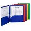 A4 Letter Size Custom PP Plastic Document Holder File 2 pockets Folder with Assorted Colors