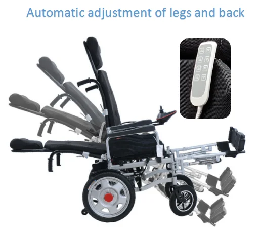 China manufacturer Supply lightweight Folding Power Wheel Chair with Electric Motor