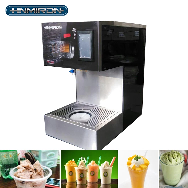 Automatic Milk Snow Ice Maker Shaved Ice Machine For Korean Cold Dessert 100kg Daily Output