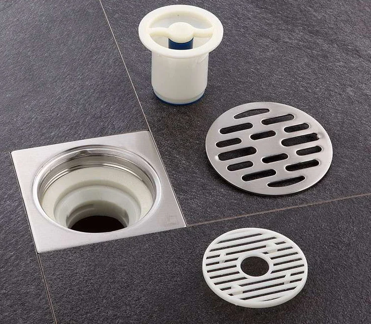 Auto-close Stainless Steel Shower Drain & Bathroom Floor Drain - Buy ...