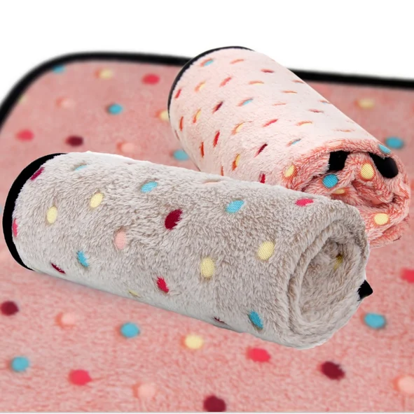 Super Cute Blanket For Dogs And Cats Colorful Dot Blanket For Pets 2