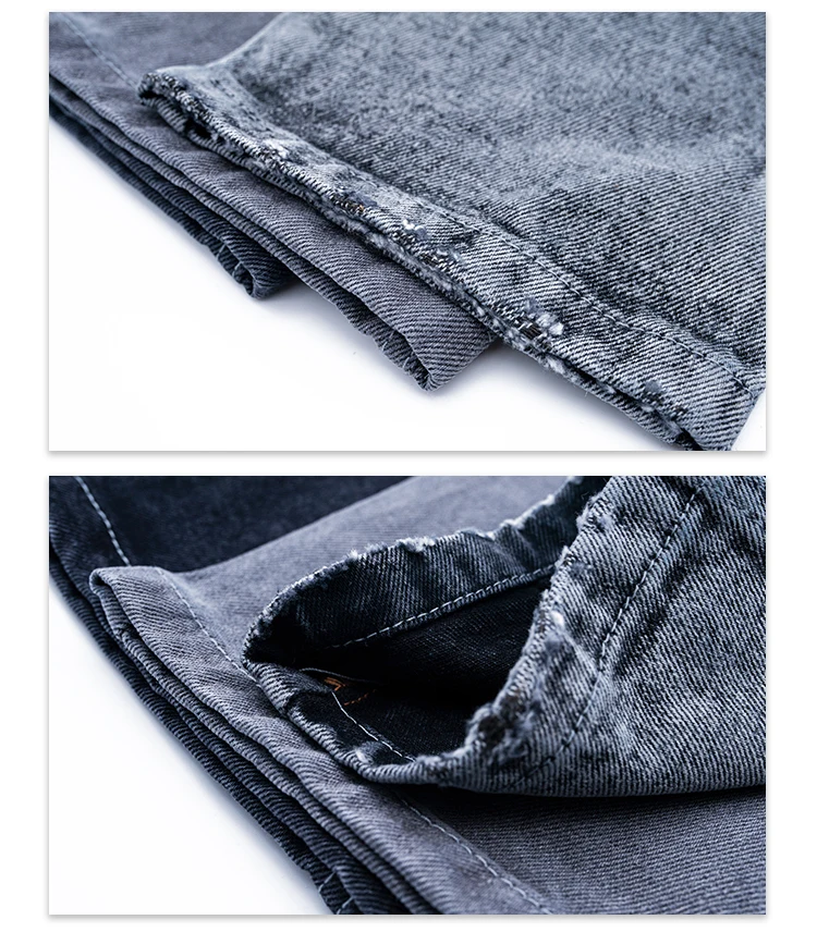 men jeans print cotton denim fabric