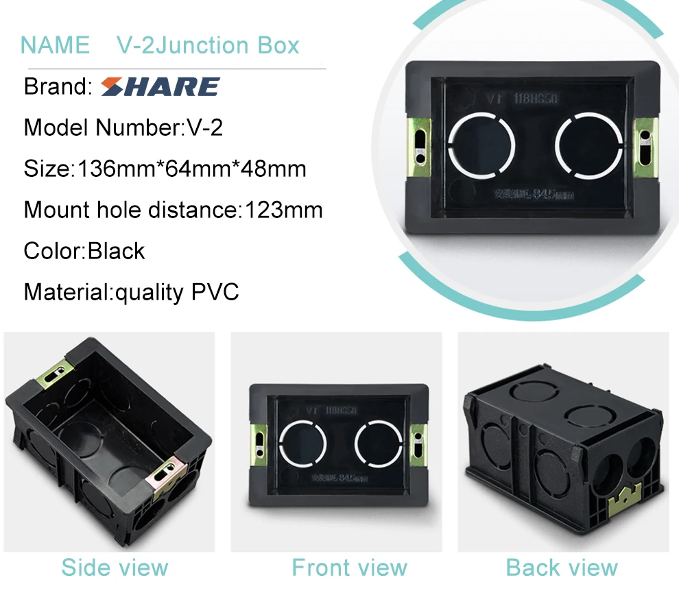 High Quality Wall Switch Mount Box Pvc Socket Wall Box