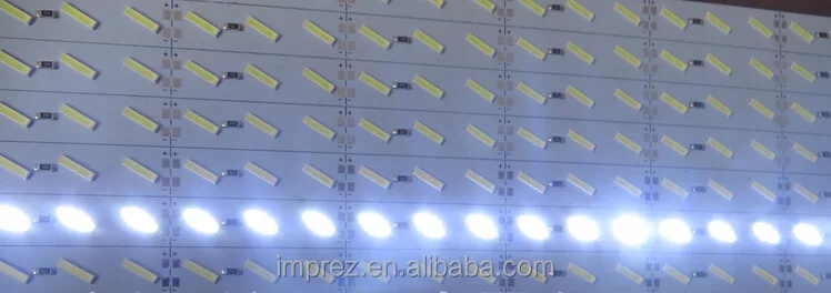 Duro Barra Rígida Luz Dc12v 100cm 72 Led Smd 7020 De Aleación De