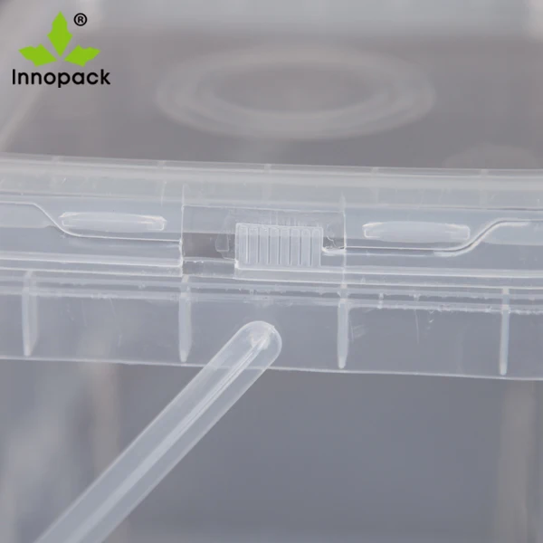 5 L Clear Square Plastic Buckets With Lids With Handles Buy Square