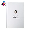 High Quality Custom Printing Art Paper Cover White Plain Notebook With Pocket