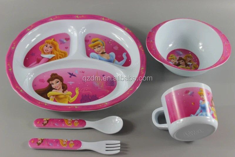 5PCS Melamine kids dinnerware set Tableware set