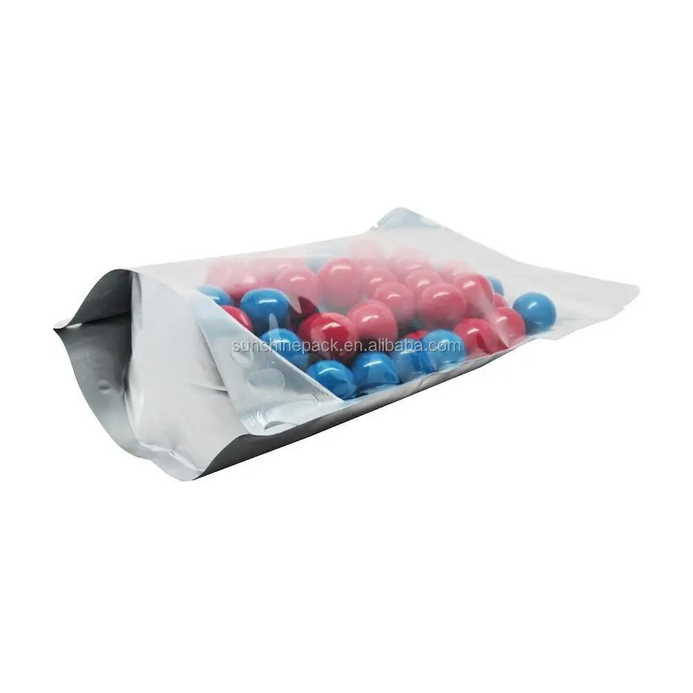 Great Sealability Food Packaging Ziplock Aluminum Foil Stand Up Plastic